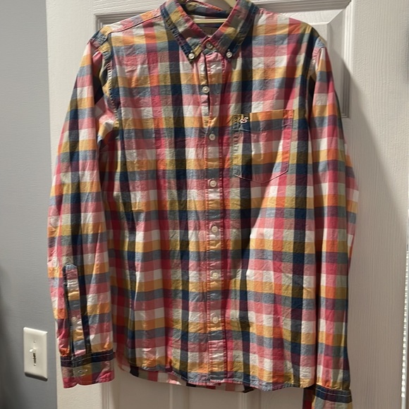 Hollister Plaid Men’s Shirt Large - Picture 3 of 4